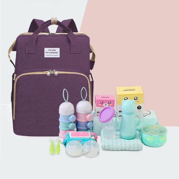 backpack 3 in 1 multifunctional diaper bag portable folding crib maternity nursing baby bed travel mummy stroller
backpack 3 in 1 multifunctional diaper bag portable folding crib maternity nursing baby bed travel mummy stroller