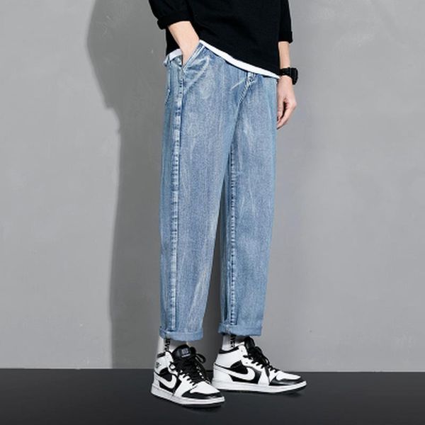 men's jeans 2021 plus size 40 42 harem pants jogging autumn and winter loose casual denim trousers black, Blue
men's jeans 2021 plus size 40 42 harem pants jogging autumn and winter loose casual denim trousers black, Blue