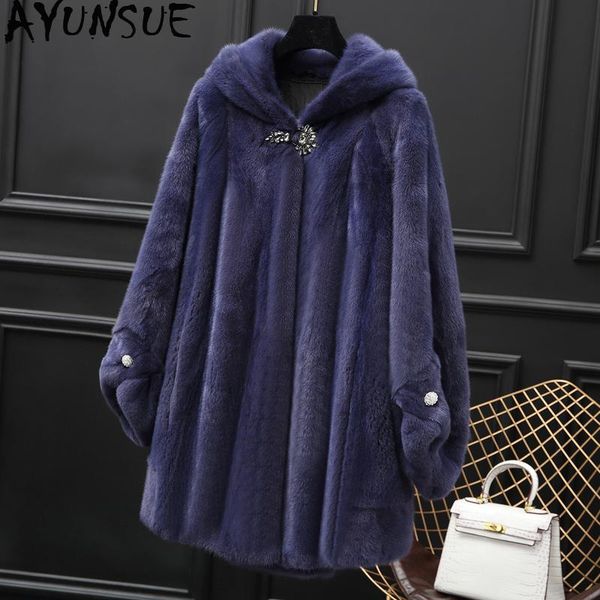 women's fur & faux ayunsue real mink coat female luxury natural coats winter jacket women warm hooded long jackets for clothes 2021 my, Black
women's fur & faux ayunsue real mink coat female luxury natural coats winter jacket women warm hooded long jackets for clothes 2021 my, Black