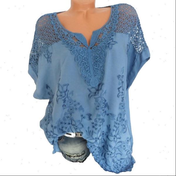 5xl women lace embroidered batwing loose shirt summer white blouse hollow out short sleeve plus size 4xl shirts blusas
5xl women lace embroidered batwing loose shirt summer white blouse hollow out short sleeve plus size 4xl shirts blusas