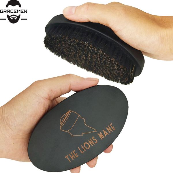 hair brush moq 100 pcs customized logo 360 wave brushes curved handle with boar bristle premium matt black men washing, Silver
hair brush moq 100 pcs customized logo 360 wave brushes curved handle with boar bristle premium matt black men washing, Silver