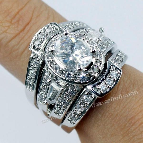 wedding rings fashion jewelry handmade vintage gem 5a zircon stone 10kt white gold filled engagement band ring set sz 5-11, Slivery;golden
wedding rings fashion jewelry handmade vintage gem 5a zircon stone 10kt white gold filled engagement band ring set sz 5-11, Slivery;golden