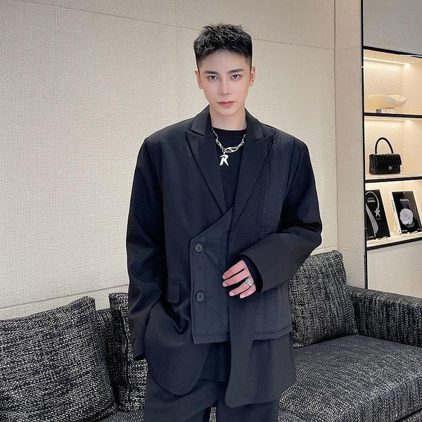 men's suits & blazers men japanese style dress suit net celebrity jacket streetwear fashion loose casual vest splice coat, White;black
men's suits & blazers men japanese style dress suit net celebrity jacket streetwear fashion loose casual vest splice coat, White;black