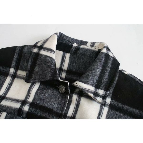 new 2021 vintage plaid shirt woolen coat female loose long jacket overszie plus size 659x, White
new 2021 vintage plaid shirt woolen coat female loose long jacket overszie plus size 659x, White