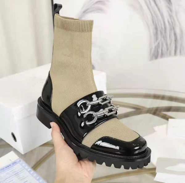 autumn and winter chain shark boots fashion leisure socks ankle boot elastic cloth leather sliver chains edge bead cover size 35-41 high qua, Black
autumn and winter chain shark boots fashion leisure socks ankle boot elastic cloth leather sliver chains edge bead cover size 35-41 high qua, Black