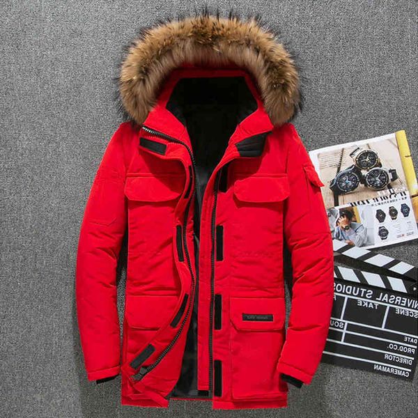 men -30 degree winter jacket down parkas white duck coat fur hooded thick warm windbproof snow overcoat s-xxxl, Black
men -30 degree winter jacket down parkas white duck coat fur hooded thick warm windbproof snow overcoat s-xxxl, Black