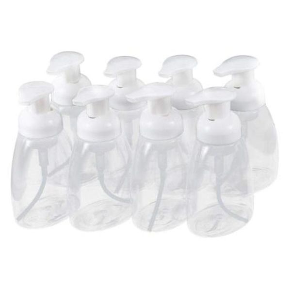 8 pcs foaming soap dispenser, 300ml empty refillable liquid soap dispenser for hand soap, facial cleanser, shampoo
8 pcs foaming soap dispenser, 300ml empty refillable liquid soap dispenser for hand soap, facial cleanser, shampoo