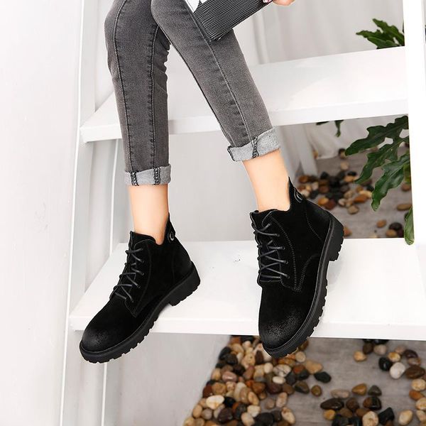boots ankle round toe low women solid fashion punk motorcycle concise lace up shoes, Black
boots ankle round toe low women solid fashion punk motorcycle concise lace up shoes, Black