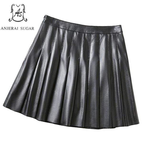 skirts spring autumn sheepskin genuine leather women black preppy style female real a line pleated short skirt
skirts spring autumn sheepskin genuine leather women black preppy style female real a line pleated short skirt