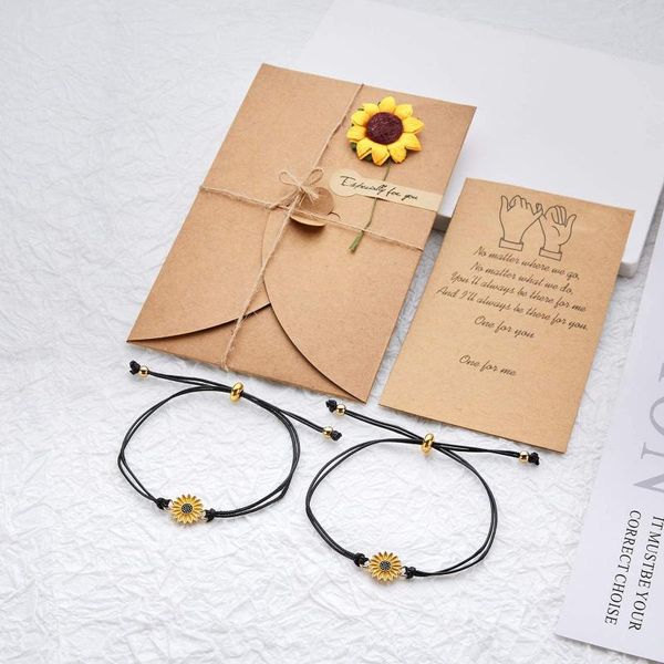 link, chain vintage jewelry sunflower designer bracelets gold quote wish bracelet pinky promise couple women, Black
link, chain vintage jewelry sunflower designer bracelets gold quote wish bracelet pinky promise couple women, Black