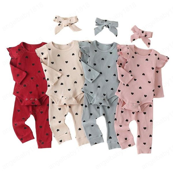 heart printed girls outfits infant baby long sleeve rompers toddler ruffle onesies girls elastic trousers headband kids cartoon set, White
heart printed girls outfits infant baby long sleeve rompers toddler ruffle onesies girls elastic trousers headband kids cartoon set, White