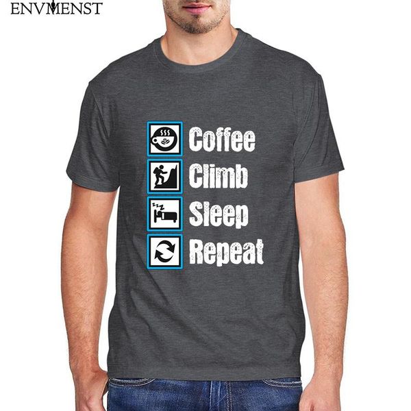men's t-shirts coffee climb sleep repeat funny shirt women's short sleeve vintage casual cotton comfortable tee, White;black
men's t-shirts coffee climb sleep repeat funny shirt women's short sleeve vintage casual cotton comfortable tee, White;black