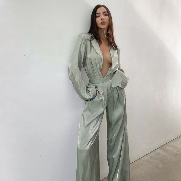 women's two piece pants casual satin solid color 2 set women and fashion blouse long pant sets suit outfits wqqi, White
women's two piece pants casual satin solid color 2 set women and fashion blouse long pant sets suit outfits wqqi, White