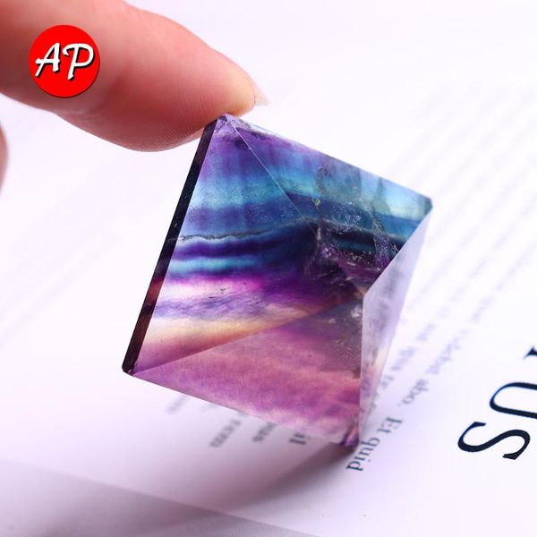 decorative objects & figurines 1pc natural quartz rainbow fluorite pyramid stone crafts crystal point healing gemstone gift fengshui ornamen
decorative objects & figurines 1pc natural quartz rainbow fluorite pyramid stone crafts crystal point healing gemstone gift fengshui ornamen