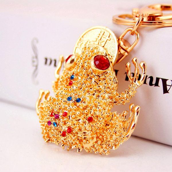 keychains chinese-style creative feng shui key ring golden toad car animal metal pendant small gift, Silver
keychains chinese-style creative feng shui key ring golden toad car animal metal pendant small gift, Silver