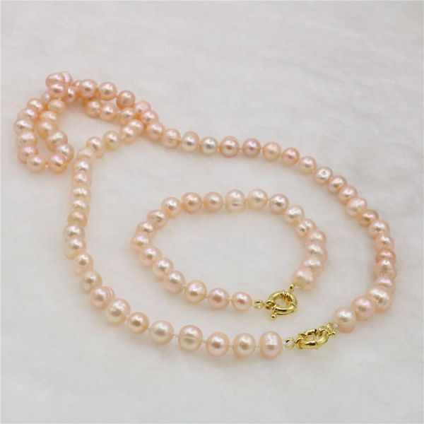 earrings & necklace near round 7-8mm pink fresh water shell pearl bracelet sets diy women girl jewelry set making design mother`s day gifts, Silver
earrings & necklace near round 7-8mm pink fresh water shell pearl bracelet sets diy women girl jewelry set making design mother`s day gifts, Silver