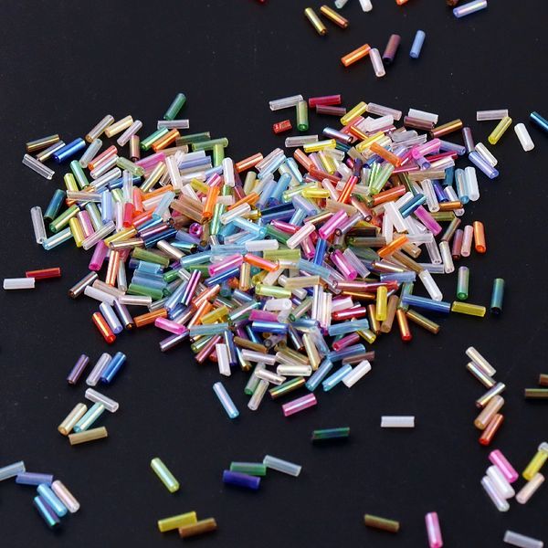 colorful 300pcs seedbeads 11/0 tube bead 2x6mm bugles glass seed beads for diy jewelry making women garments accessories
colorful 300pcs seedbeads 11/0 tube bead 2x6mm bugles glass seed beads for diy jewelry making women garments accessories