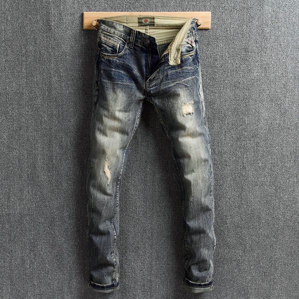 2021 new moda streetwear slim fit bordado patchwork rasgado de brim dos homens retro afligido lavagem hip hop calas jeans y824, Blue
2021 new moda streetwear slim fit bordado patchwork rasgado de brim dos homens retro afligido lavagem hip hop calas jeans y824, Blue