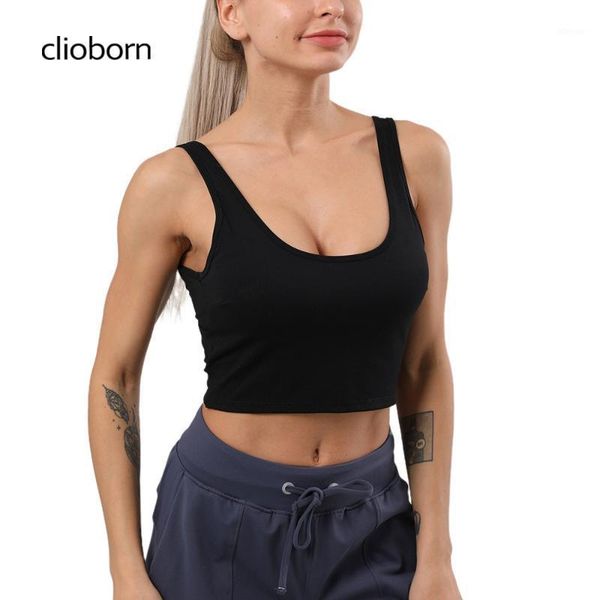 camisoles & tanks clioborn 2021 solid color women's suspenders fashion casual deep u-neck sports vest short tights, Black;white
camisoles & tanks clioborn 2021 solid color women's suspenders fashion casual deep u-neck sports vest short tights, Black;white