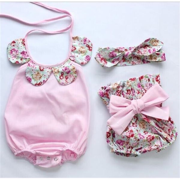 lovely infant toddler baby girl flower collars romper +headband+ shorts clothing born cotton clothes 210529, Blue
lovely infant toddler baby girl flower collars romper +headband+ shorts clothing born cotton clothes 210529, Blue