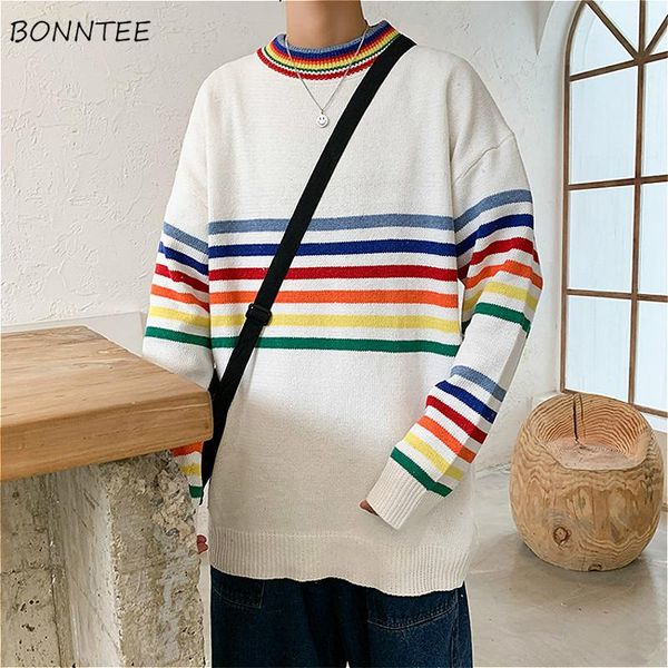 men's sweaters pullovers couples men autumn striped loose korean style ins fashion all-match ulzzang mens sweater chic casual students, White;black
men's sweaters pullovers couples men autumn striped loose korean style ins fashion all-match ulzzang mens sweater chic casual students, White;black
