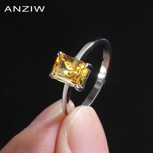 cluster rings anziw sterling silver radiant cut 6x8mm lab created diamond classic solitare engagement ring adjustable for women jewelry gift, Golden;silver
cluster rings anziw sterling silver radiant cut 6x8mm lab created diamond classic solitare engagement ring adjustable for women jewelry gift, Golden;silver