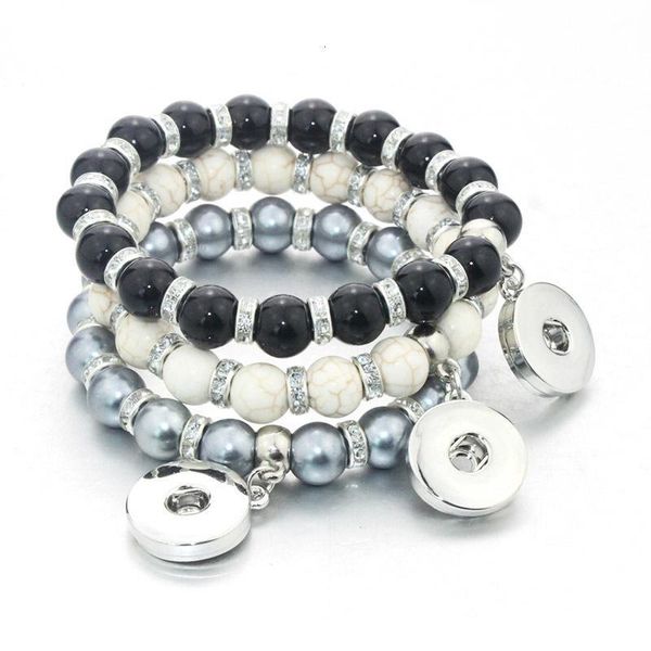 3 colors natural stone 20cm diy snap bracelet elasticity 10mm beads bracelet fit 18mm snap button jewelry for wome jllmhu, Golden;silver
3 colors natural stone 20cm diy snap bracelet elasticity 10mm beads bracelet fit 18mm snap button jewelry for wome jllmhu, Golden;silver