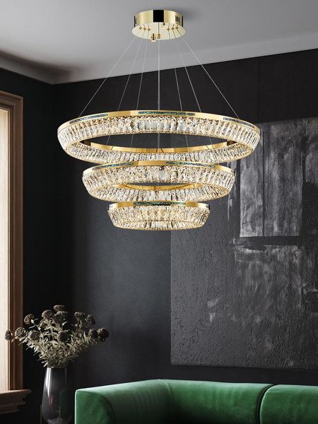 pendant lamps light luxury post-modern chandelier living room dining villa duplex building bedroom ring crystal
pendant lamps light luxury post-modern chandelier living room dining villa duplex building bedroom ring crystal