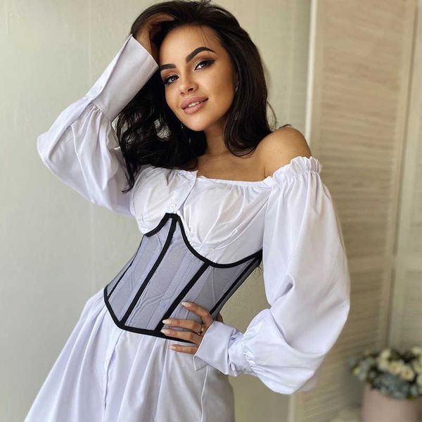 women waist trainer corset sheer gauze back strappy cincher shaper with chest support for girls women's cummerbunds corset belt p0817, Black;brown
women waist trainer corset sheer gauze back strappy cincher shaper with chest support for girls women's cummerbunds corset belt p0817, Black;brown