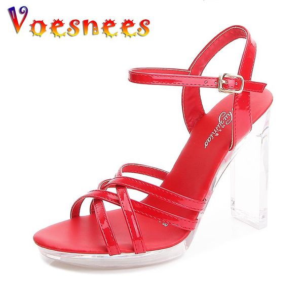 voesnees clear sandals woman party shoes high heels 11cm platform women's sandals 2021 female shoes crystal square heels, Black
voesnees clear sandals woman party shoes high heels 11cm platform women's sandals 2021 female shoes crystal square heels, Black