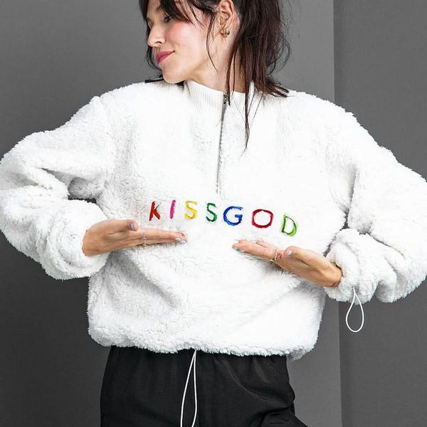 women's hoodies & sweatshirts women letter embroidery sweatshirt warm lamp wool pullover long sleeve high collar adjustable inner draws, Black
women's hoodies & sweatshirts women letter embroidery sweatshirt warm lamp wool pullover long sleeve high collar adjustable inner draws, Black
