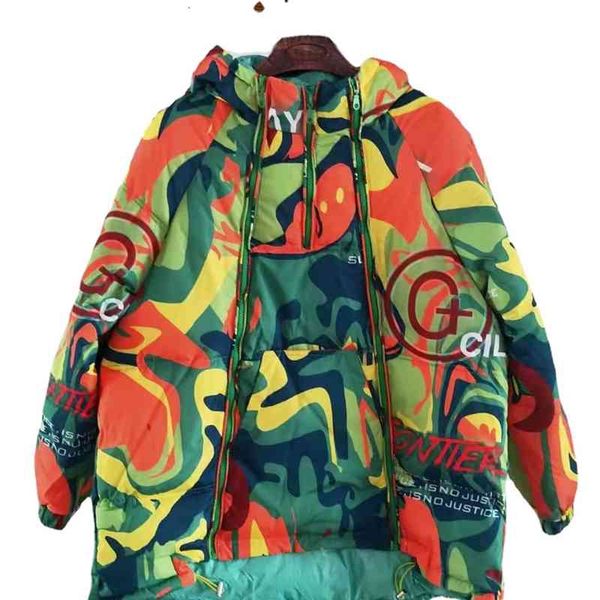 fashion contrast color down cotton jacket new double zipper leisure medium and long hooded for women, Black
fashion contrast color down cotton jacket new double zipper leisure medium and long hooded for women, Black