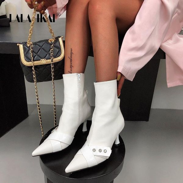 boots lala ikai women's autumn winter 2021 high heels stone pattern ankle pointed toe short booties botas de mujer, Black
boots lala ikai women's autumn winter 2021 high heels stone pattern ankle pointed toe short booties botas de mujer, Black