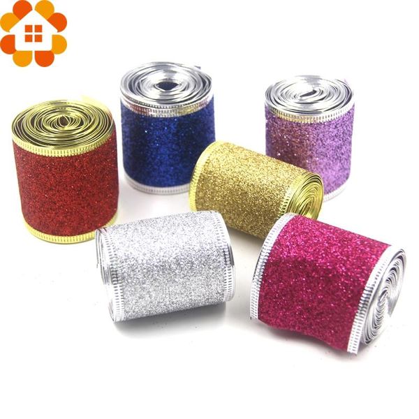 party decoration 5cm*2m shining christmas ribbon diy glitter powder tree decor home wedding supplies
party decoration 5cm*2m shining christmas ribbon diy glitter powder tree decor home wedding supplies