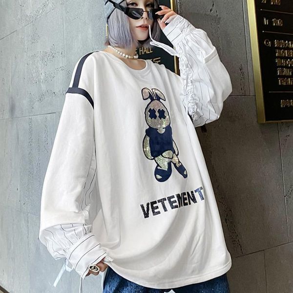 women's blouses & shirts xuxi shirt stitching fake two-piece sweater women autumn winter 2021 drill round neck fashion e3278, White
women's blouses & shirts xuxi shirt stitching fake two-piece sweater women autumn winter 2021 drill round neck fashion e3278, White