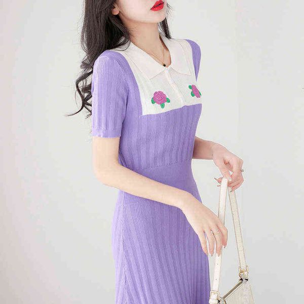 casual dresses fashion celebrity style lapel knitted dresses 2022 spring women's short sleeve contrast waist skirt, Black;gray
casual dresses fashion celebrity style lapel knitted dresses 2022 spring women's short sleeve contrast waist skirt, Black;gray