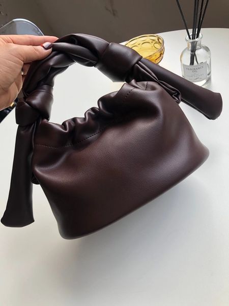 apede cowhide small cage bag cute shoulder strap wrinkle bag