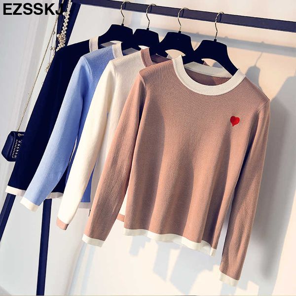 spring autumn knitted women sweater chic casual pullover jumper o-neck outwear embroidery heart shape female sweater t200820, White;black
spring autumn knitted women sweater chic casual pullover jumper o-neck outwear embroidery heart shape female sweater t200820, White;black