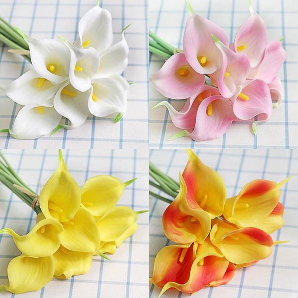 decorative flowers & wreaths 10pcs/lot artificial pu calla lily real touch fake flower bouquet home wedding decoration party decor plants
decorative flowers & wreaths 10pcs/lot artificial pu calla lily real touch fake flower bouquet home wedding decoration party decor plants