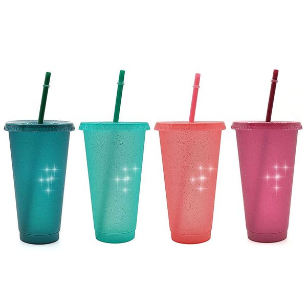 5pcs colorful sequins glitter for women girls cola drinking water bottle with lid straw drinks cup drinkware gift
5pcs colorful sequins glitter for women girls cola drinking water bottle with lid straw drinks cup drinkware gift