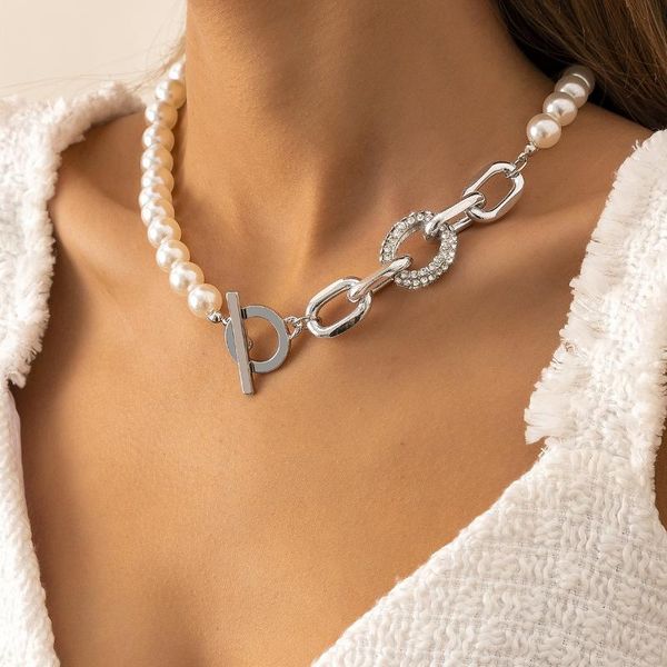 chokers imitation pearl beads choker necklace ot clasp women chain rhinestone necklaces weddings jewelry personalized, Golden;silver
chokers imitation pearl beads choker necklace ot clasp women chain rhinestone necklaces weddings jewelry personalized, Golden;silver