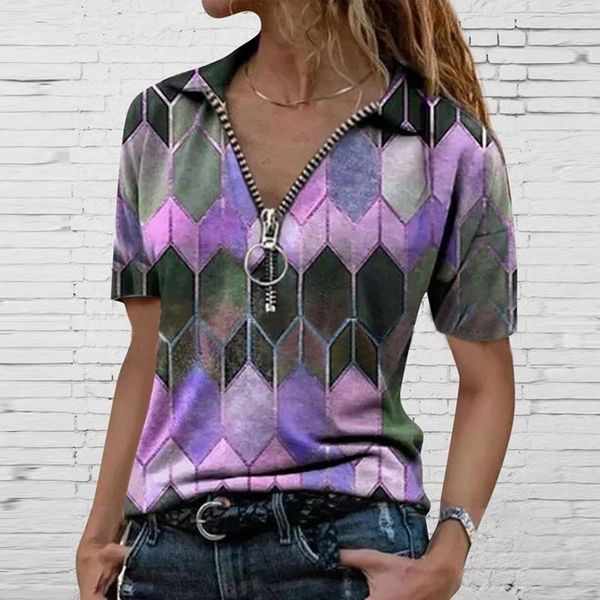 women's blouses & shirts women vintage zip v-neck shirt 2021 summer casual short sleeve colorful diamond pullover lady streetwear blus, White
women's blouses & shirts women vintage zip v-neck shirt 2021 summer casual short sleeve colorful diamond pullover lady streetwear blus, White