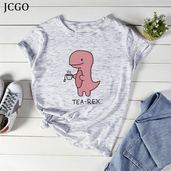 jcgo women t shirt summer cotton plus size 5xl cartoon dinosaur t-rex print short sleeve o-neck casual female tshirts tee 210316, White
jcgo women t shirt summer cotton plus size 5xl cartoon dinosaur t-rex print short sleeve o-neck casual female tshirts tee 210316, White