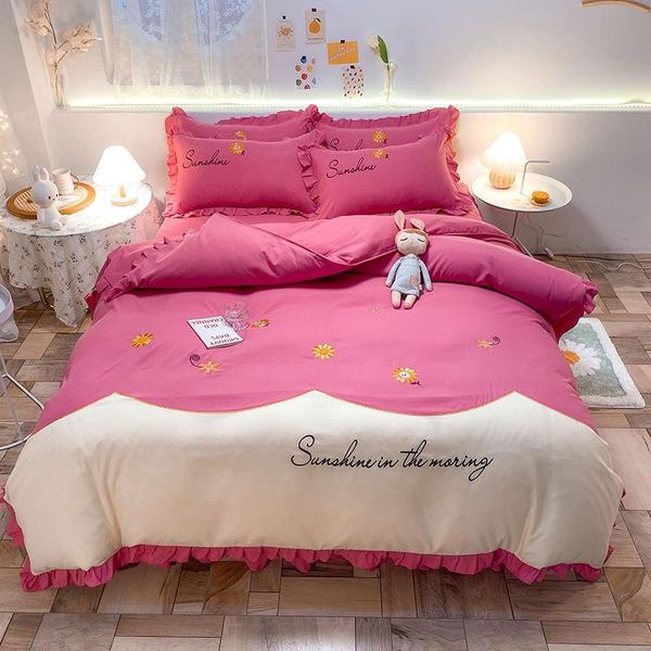 korean style bedding bed skirt four-piece net red girl heart princess style double duvet cover sheet duvet cover bed
korean style bedding bed skirt four-piece net red girl heart princess style double duvet cover sheet duvet cover bed