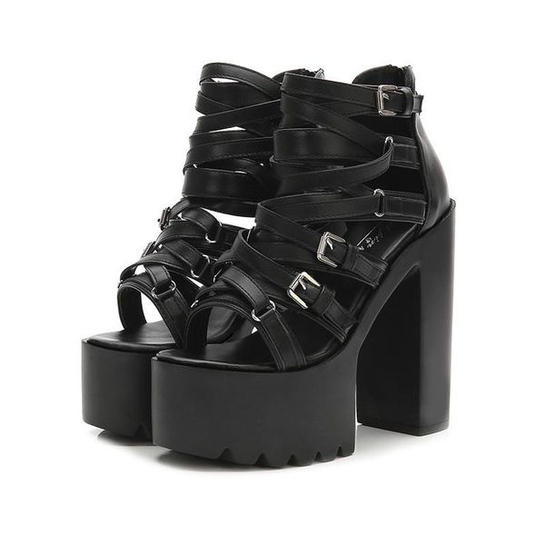 firmranch women's shoes summer black 14cm fish mouth cross strap belt buckle thick sole super high heel catwalk sandals
firmranch women's shoes summer black 14cm fish mouth cross strap belt buckle thick sole super high heel catwalk sandals