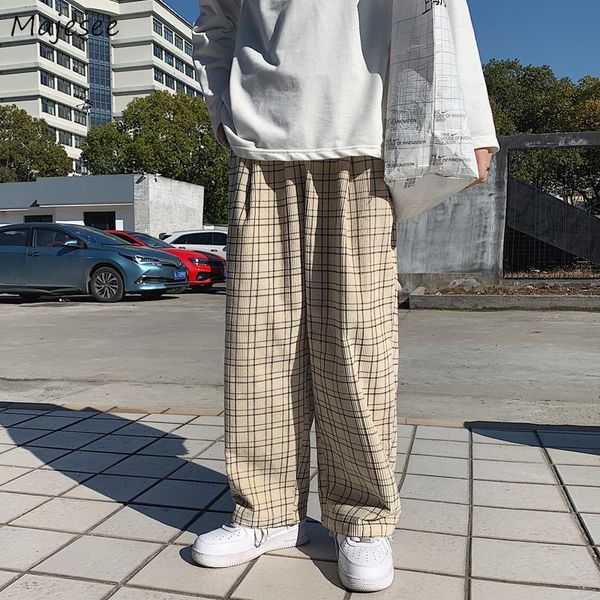 men's pants men casual loose wide leg plaid fashion all-match harajuku hip-hop trousers elastic waist ankle length korean chic, Black
men's pants men casual loose wide leg plaid fashion all-match harajuku hip-hop trousers elastic waist ankle length korean chic, Black