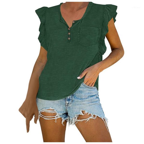 women's t-shirt 2021 summer fashion shirt pure color sleeveless button collar ruffles tee ladies clothes vests vetement femme, White
women's t-shirt 2021 summer fashion shirt pure color sleeveless button collar ruffles tee ladies clothes vests vetement femme, White
