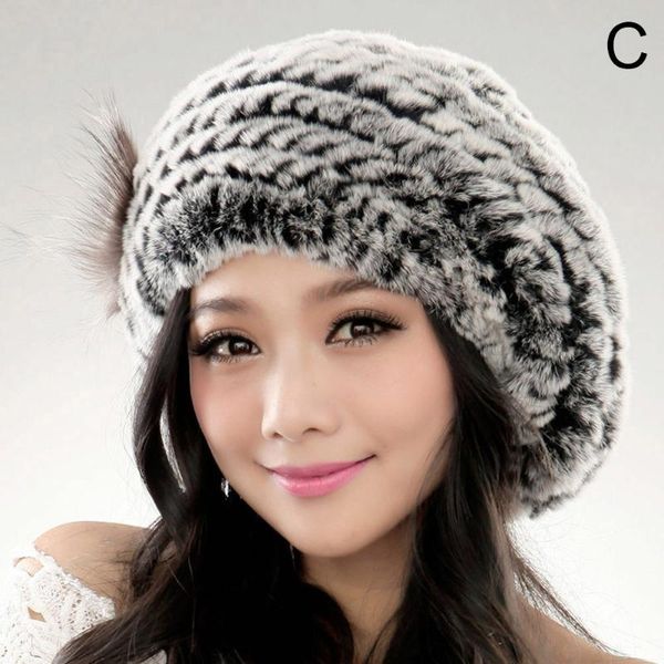 winter beret faux fur hat women soft warm caps knitted accessory comfortable outdoor ya88 hats, Black;white
winter beret faux fur hat women soft warm caps knitted accessory comfortable outdoor ya88 hats, Black;white