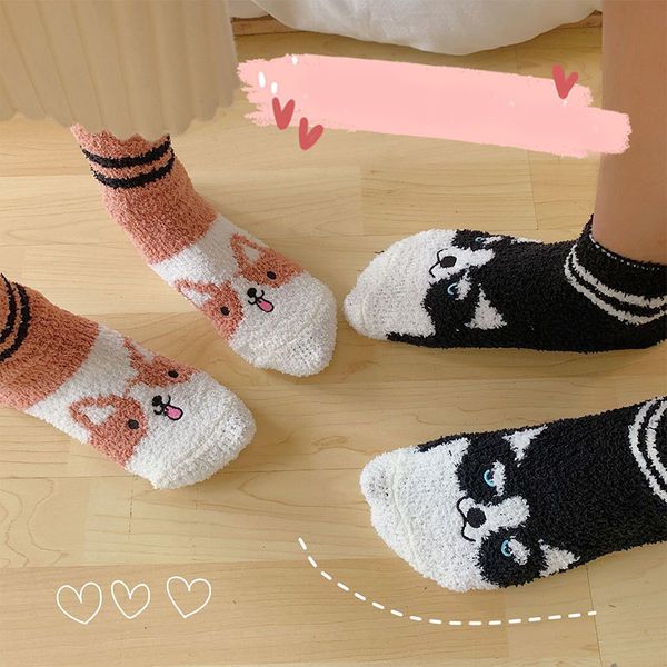 salepluche kousen on flour animal fuzzy coral middle tube fleece sleeping home floor socks, Black;white
salepluche kousen on flour animal fuzzy coral middle tube fleece sleeping home floor socks, Black;white