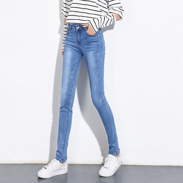 women's jeans women high waist denim pants casual elastic stretch bottoms skinny pencil washed push up trousers streetwear, Blue
women's jeans women high waist denim pants casual elastic stretch bottoms skinny pencil washed push up trousers streetwear, Blue